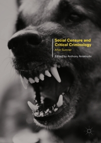 Cover image: Social Censure and Critical Criminology 9781349952205