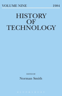 Cover image: History of Technology Volume 9 1st edition 9781350018372