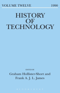 Imagen de portada: History of Technology Volume 12 1st edition 9780720120752