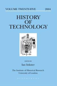 Cover image: History of Technology Volume 25 1st edition 9780826471871