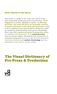صورة الغلاف: The Visual Dictionary of Pre-press and Production 1st edition 9782940411290