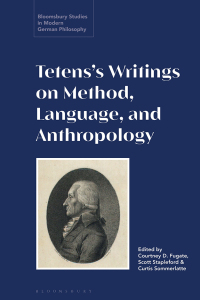 Omslagafbeelding: Tetens’s Writings on Method, Language, and Anthropology 1st edition 9781350283992