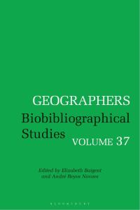 Imagen de portada: Geographers 1st edition 9781350085503