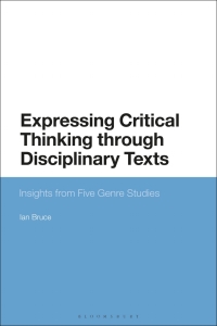 Omslagafbeelding: Expressing Critical Thinking through Disciplinary Texts 1st edition 9781350127890