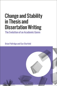 Omslagafbeelding: Change and Stability in Thesis and Dissertation Writing 1st edition 9781350146570