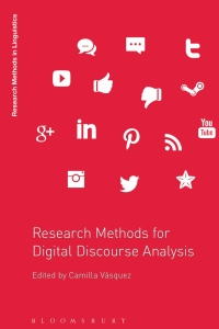 Imagen de portada: Research Methods for Digital Discourse Analysis 1st edition 9781350166820