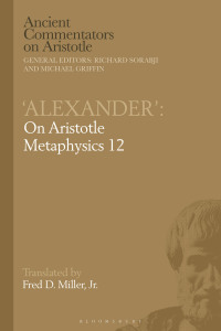 Cover image: 'Alexander': On Aristotle Metaphysics 12 1st edition 9781350179356