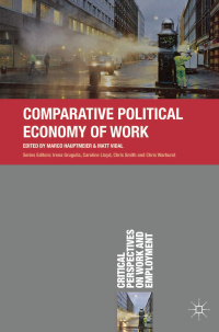 Imagen de portada: Comparative Political Economy of Work 1st edition 9781137322272