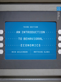 表紙画像: An Introduction to Behavioral Economics 3rd edition 9781137524126
