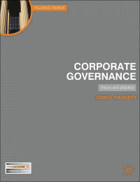 Immagine di copertina: Corporate Governance 1st edition 9780230229990