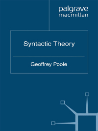 Imagen de portada: Syntactic Theory 2nd edition 9780230243934