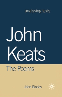Imagen de portada: John Keats 1st edition 9780333948941