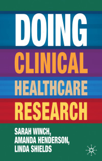 Imagen de portada: Doing Clinical Healthcare Research 1st edition 9781403988218