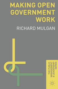 Cover image: Making Open Government Work 1st edition 9780230302266