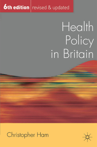 Imagen de portada: Health Policy in Britain 6th edition 9780230507579