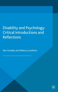 Cover image: Disability and Psychology 1st edition 9781403936011