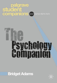 表紙画像: The Psychology Companion 1st edition 9780230008182