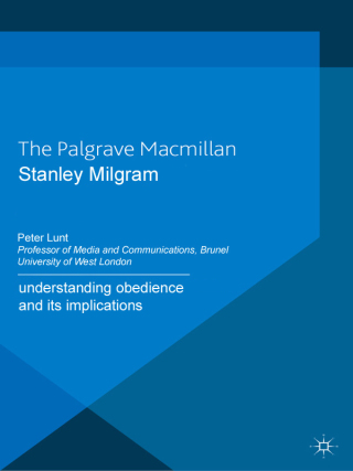 Cover image: Stanley Milgram 1st edition 9780230573154