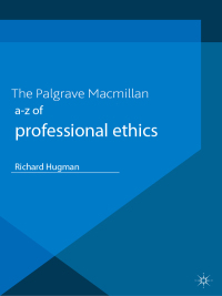 Cover image: A-Z of Professional Ethics 1st edition 9780230337220