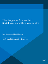 Cover image: Social Work and the Community 1st edition 9781403991263