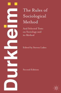 Cover image: Durkheim: The Rules of Sociological Method 2nd edition 9781137031839