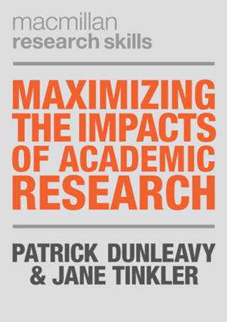 Cover image: Maximizing the Impacts of Academic Research 1st edition 9780230377608