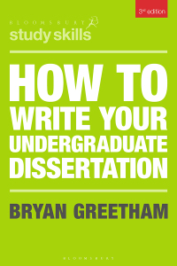 Cover image: How to Write Your Undergraduate Dissertation 3rd edition 9781352005226