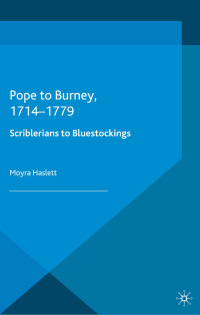 表紙画像: Pope to Burney, 1714-1779 1st edition 9781137612076