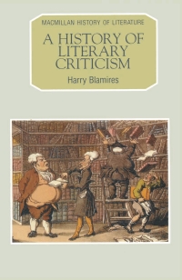 Immagine di copertina: A History of Literary Criticism 1st edition 9780333517352