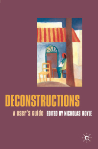 Cover image: Deconstructions 1st edition 9780333717615