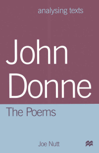 Imagen de portada: John Donne: The Poems 1st edition 9780333747827