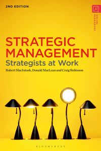 Cover image: Strategic Management 2nd edition 9781350347588