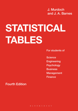 Cover image: Statistical Tables 4th edition 9780333558591