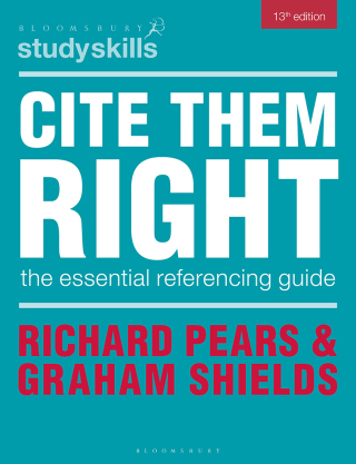 Cover image: Cite Them Right 13th edition 9781350477261