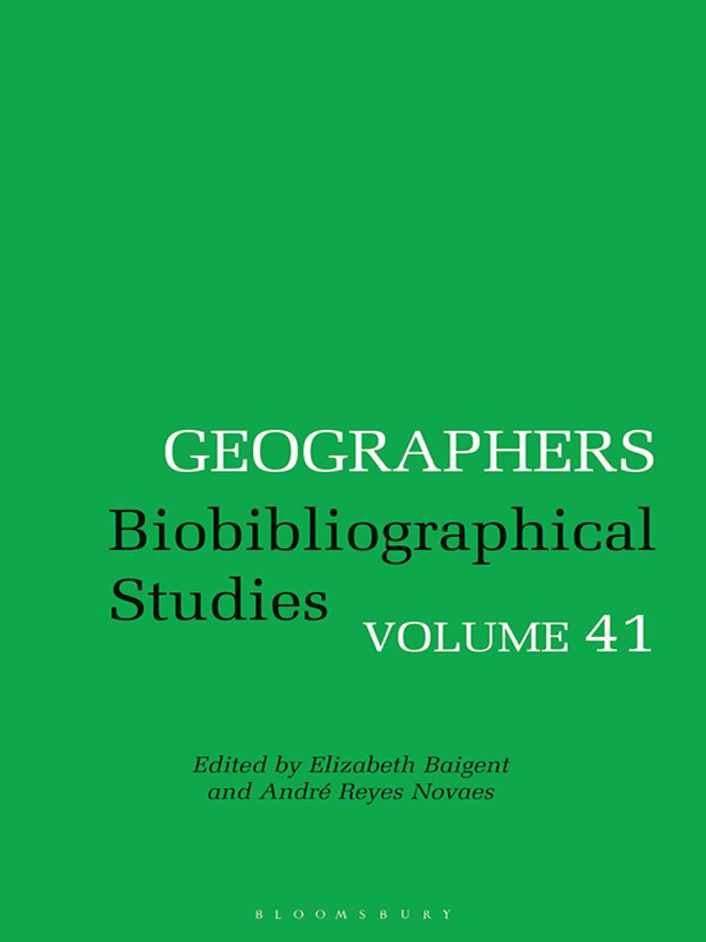 Geographers Biobibliographical Studies, Volume 41 1st Edition