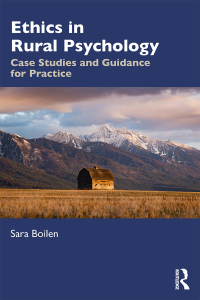 Imagen de portada: Ethics in Rural Psychology 1st edition 9781138542990