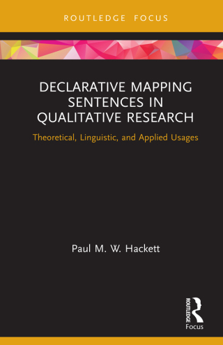 Cover image: Declarative Mapping Sentences in Qualitative Research 1st edition 9780367609016