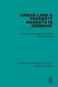 Cover image: Urban Land and Property Markets in Germany 1st edition 9781138494756