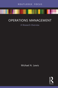 Cover image: Operations Management 1st edition 9781032176277