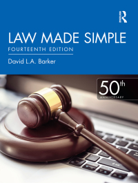 صورة الغلاف: Law Made Simple 14th edition 9781138488847