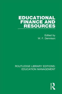 Titelbild: Educational Finance and Resources 1st edition 9781138545359