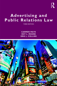 Titelbild: Advertising and Public Relations Law 3rd edition 9781138484481