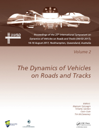 Cover image: Dynamics of Vehicles on Roads and Tracks Vol 2 1st edition 9781138482630
