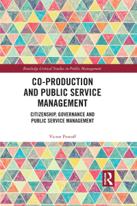 Imagen de portada: Co-Production and Public Service Management 1st edition 9780367733803