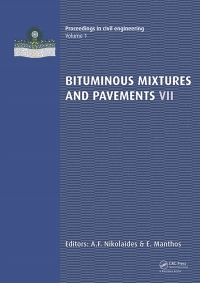 Cover image: Bituminous Mixtures and Pavements VII 1st edition 9781138480285