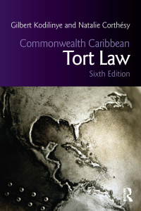 Cover image: Commonwealth Caribbean Tort Law 6th edition 9781138479685