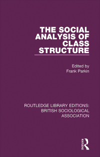 Imagen de portada: The Social Analysis of Class Structure 1st edition 9781138478718