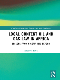 Cover image: Local Content Oil and Gas Law in Africa 1st edition 9781032241579