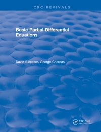 Imagen de portada: Basic Partial Differential Equations 1st edition 9780367411855