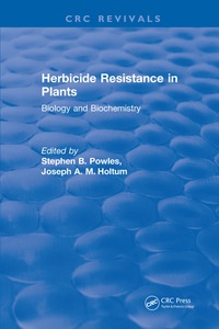 表紙画像: Herbicide Resistance in Plants 1st edition 9781315894089